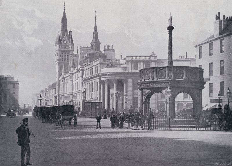Schottland: Aberdeen, Marktkreuz und städtische Gebäude von English Photographer