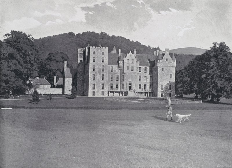 Schottland: Aboyne Castle (s/w Foto) von English Photographer