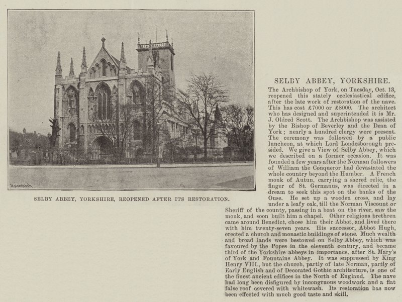 Selby Abbey, Yorkshire, wiedereröffnet nach der Restaurierung von English Photographer