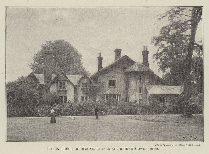 Sheen Lodge, Richmond, wo Sir Richard Owen starb von English Photographer