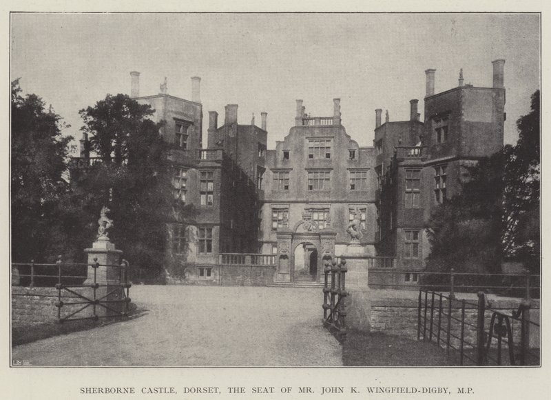 Sherborne Castle, Dorset, der Sitz von Mr. John K. Wingfield-Digby, MP von English Photographer