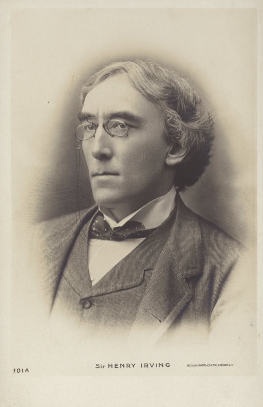 Sir Henry Irving, englischer Bühnenschauspieler von English Photographer