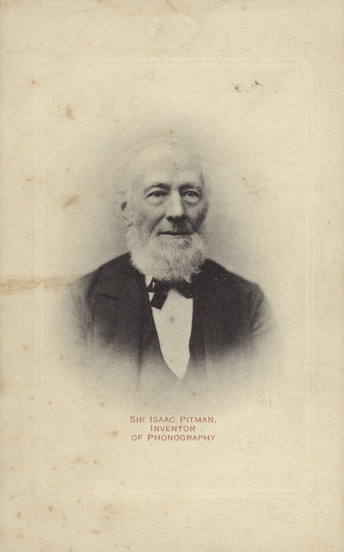 Sir Isaac Pitman (1813-1897), englischer Erfinder der Pitman-Kurzschrift von English Photographer