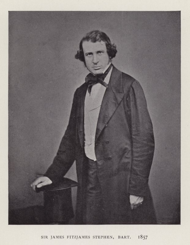 Sir James Fitzjames Stephen, Baronet, 1857 von English Photographer