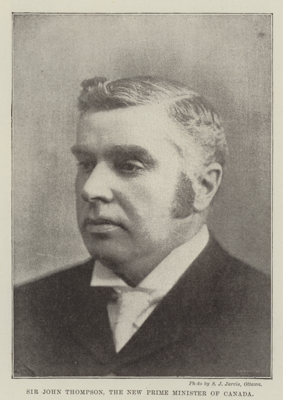Sir John Thompson, der neue Premierminister von Kanada von English Photographer