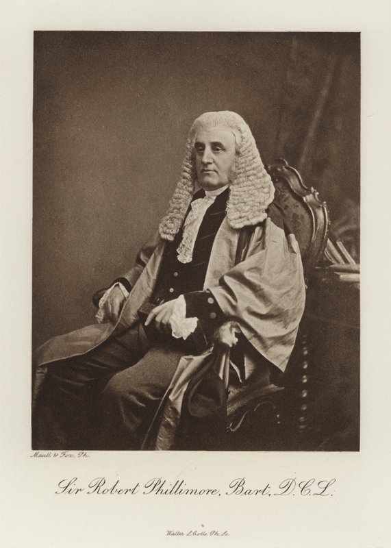 Sir Robert Phillimore, Baronet, DCL (s/w Foto) von English Photographer
