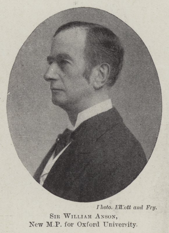 Sir William Anson, neuer MP für die Universität Oxford von English Photographer