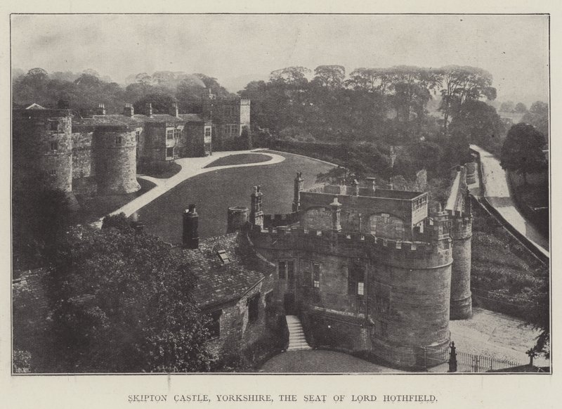 Skipton Castle, Yorkshire, der Sitz von Lord Hothfield von English Photographer