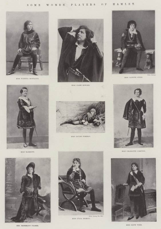 Einige weibliche Darsteller von Hamlet von English Photographer