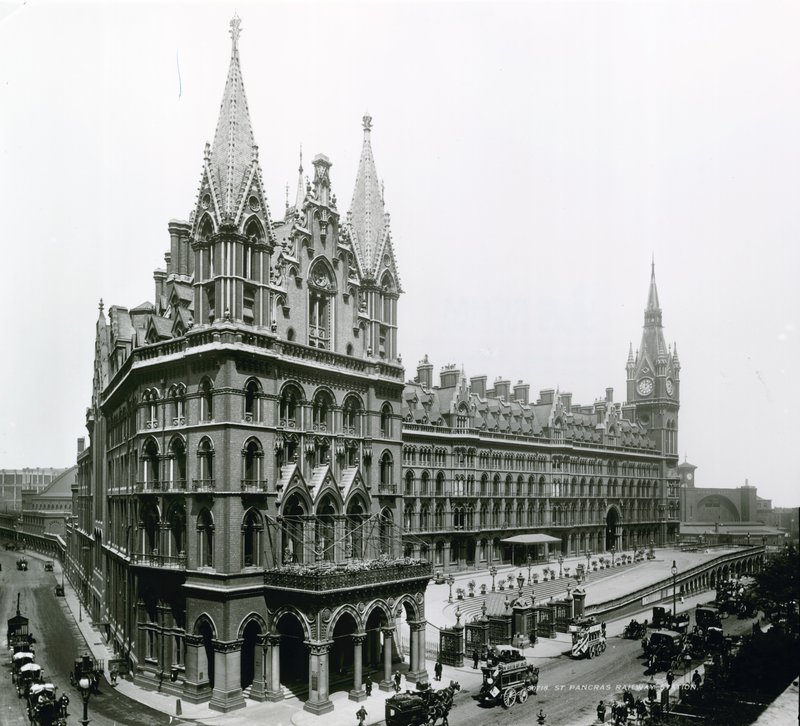 St Pancras Bahnhof; Fotografie von April 1899 von English Photographer