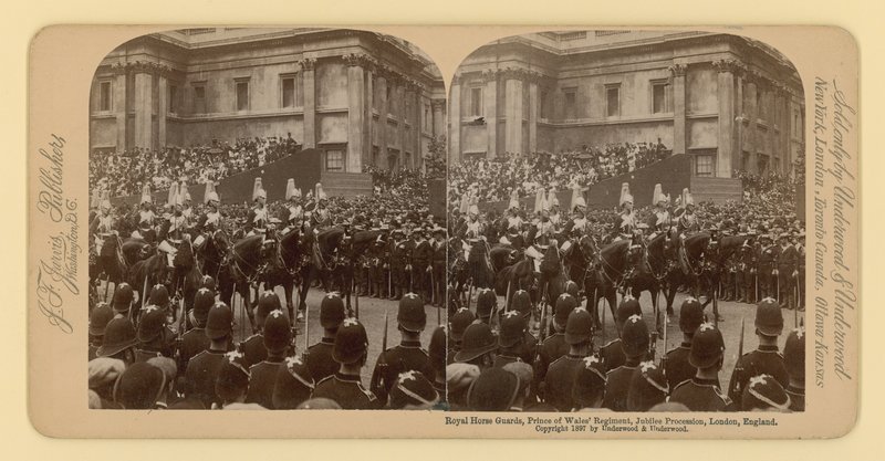 Stereografischer Druck des Diamantjubiläums von Königin Victoria von English Photographer