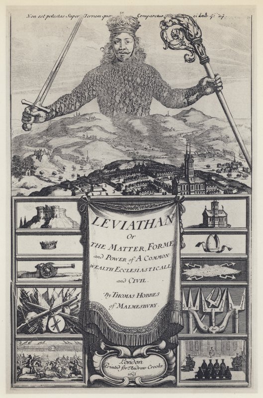 T Hobbes, Leviathan, A Crooke 1651 von English Photographer
