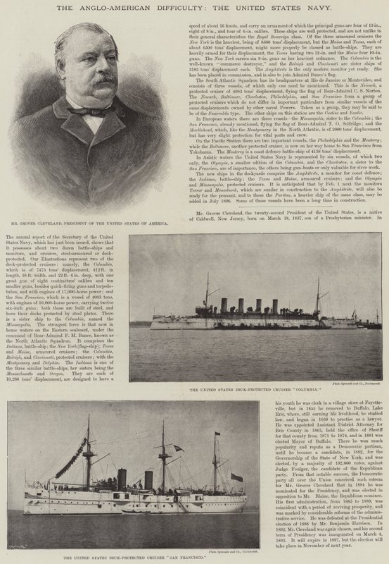 Die anglo-amerikanische Schwierigkeit, die Marine der Vereinigten Staaten von English Photographer