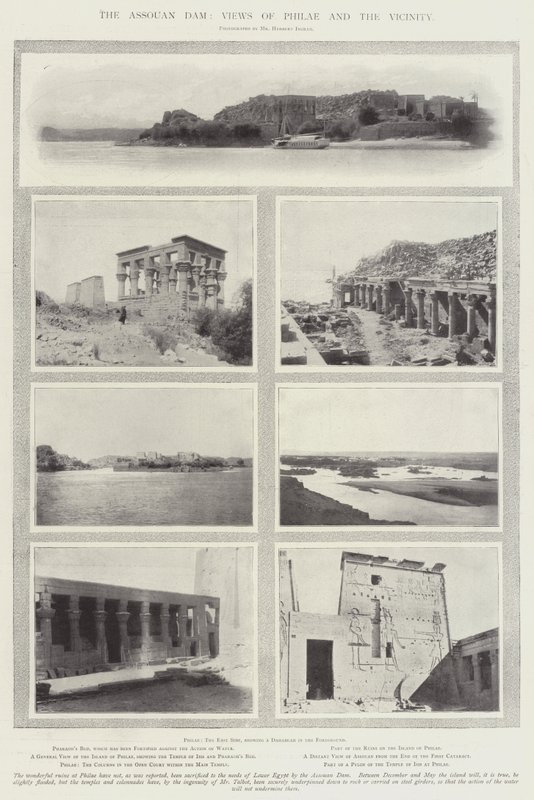 Der Assuan-Damm, Ansichten von Philae und der Umgebung von English Photographer