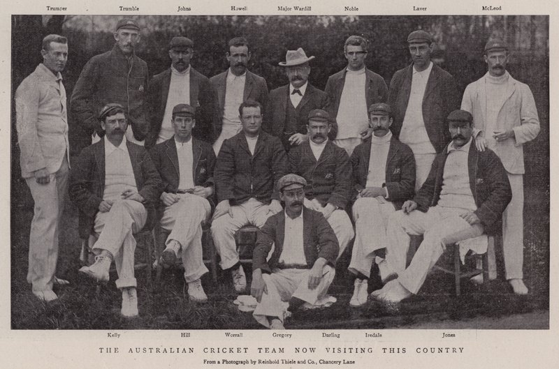 Das australische Cricket-Team, das derzeit dieses Land besucht von English Photographer