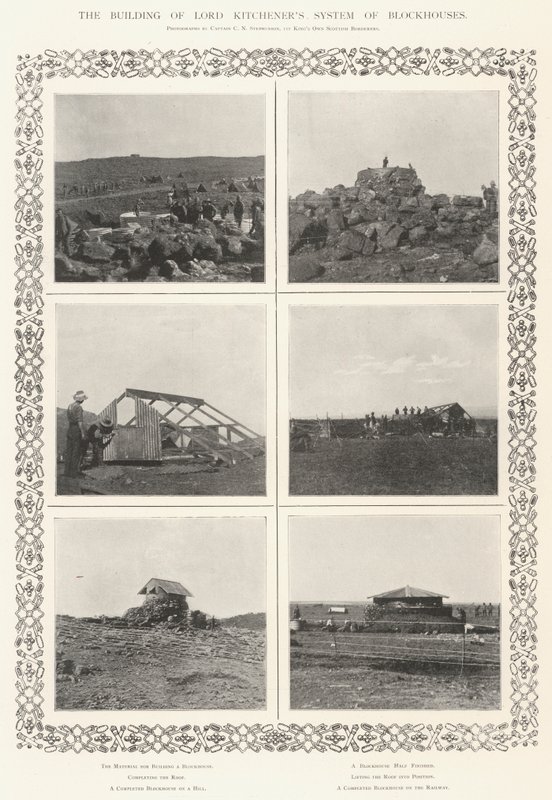 Der Bau von Lord Kitcheners Blockhaussystem von English Photographer
