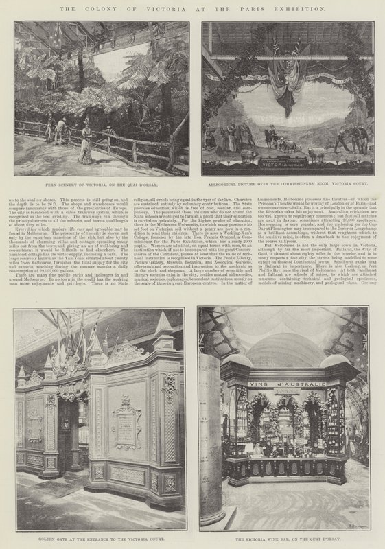 Die Kolonie Victoria auf der Pariser Ausstellung von English Photographer