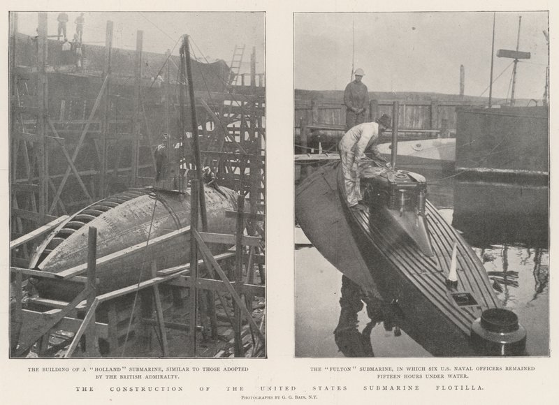 Der Bau der U-Boot-Flottille der Vereinigten Staaten von English Photographer