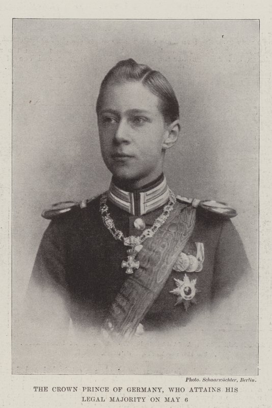 Der Kronprinz von Deutschland, der am 6. Mai seine Volljährigkeit erreicht von English Photographer