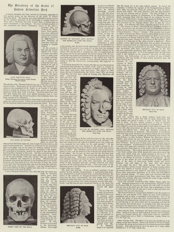 Die Entdeckung des Grabes von Johann Sebastian Bach von English Photographer