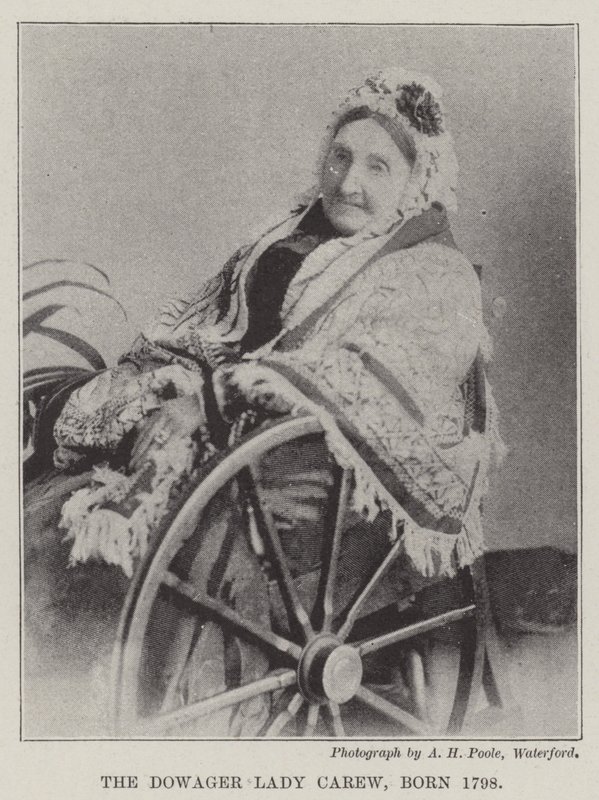 Die verwitwete Lady Carew, geboren 1798 von English Photographer