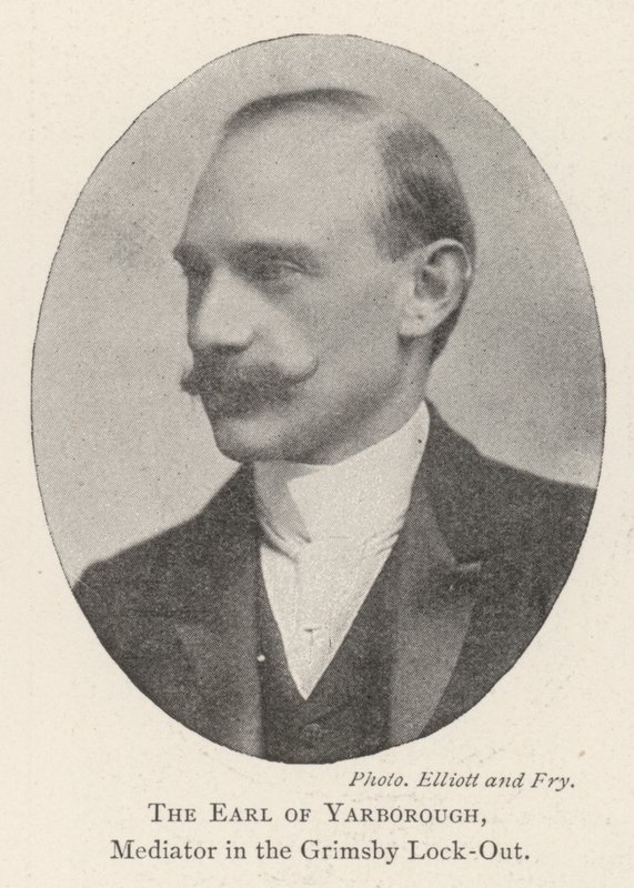 Der Earl of Yarborough, Vermittler im Grimsby-Lockout von English Photographer