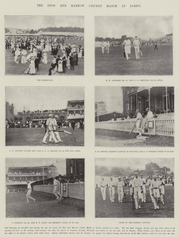 Das Eton und Harrow Cricket-Match in Lords von English Photographer