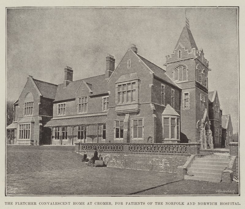Das Fletcher-Erholungsheim in Cromer, für Patienten des Norfolk und Norwich Krankenhauses von English Photographer