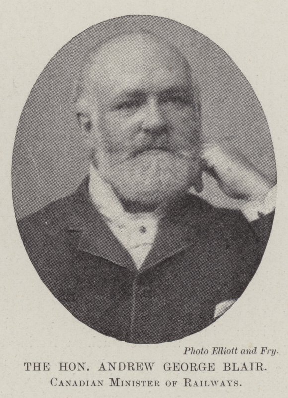 Der ehrenwerte Andrew George Blair, kanadischer Eisenbahnminister von English Photographer