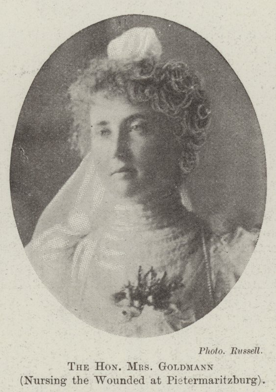 Die ehrenwerte Frau Goldmann, die Verwundeten in Pietermaritzburg pflegend von English Photographer