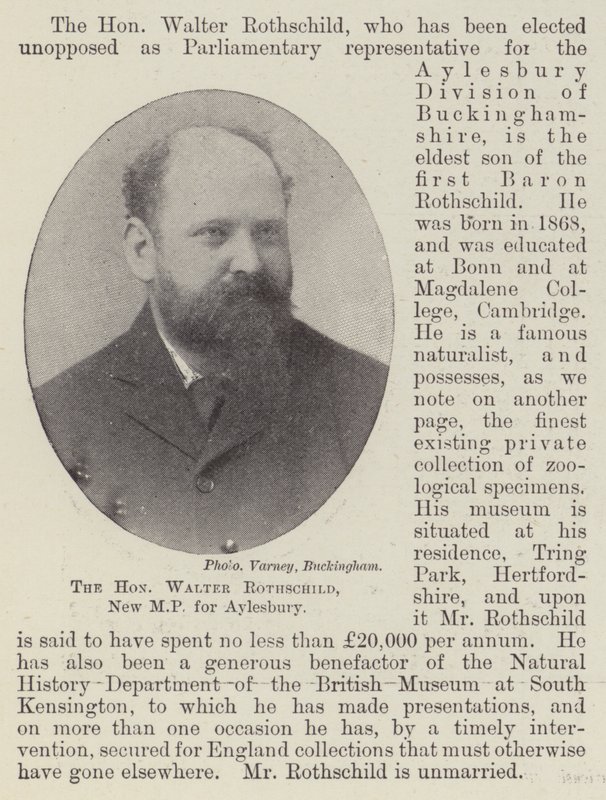 Der Ehrenwerte Walter Rothschild, neuer Abgeordneter für Aylesbury von English Photographer