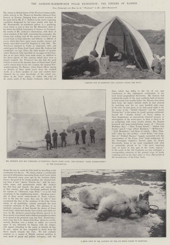 Die Jackson-Harmsworth-Polar-Expedition, das Auffinden von Nansen von English Photographer