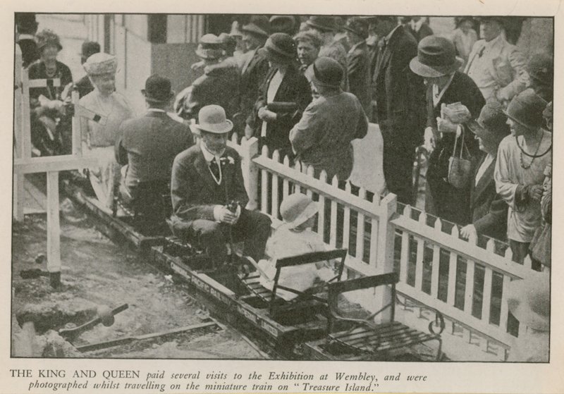 Der König und die Königin besuchen die British Empire Exhibition von English Photographer