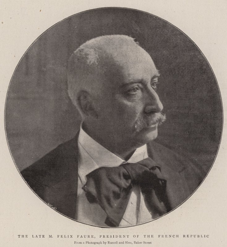 Der verstorbene M. Félix Faure, Präsident der Französischen Republik von English Photographer