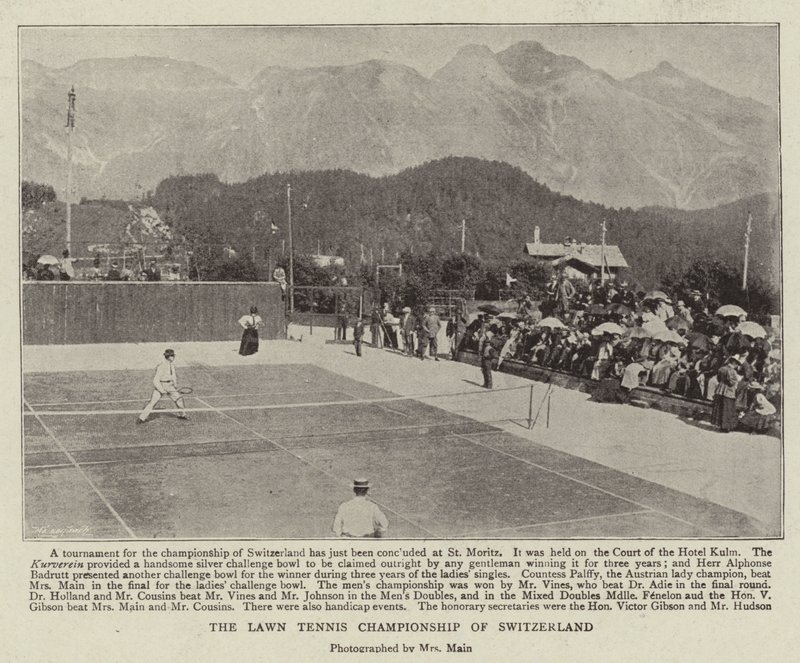 Die Lawn-Tennis-Meisterschaft der Schweiz von English Photographer