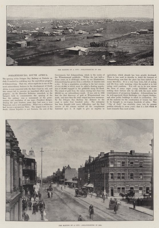 Der Aufbau einer Stadt, Johannesburg, Südafrika von English Photographer