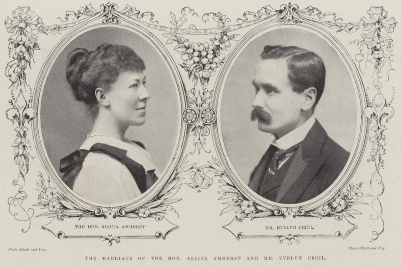 Die Hochzeit der ehrenwerten Alicia Amherst und Mr Evelyn Cecil von English Photographer