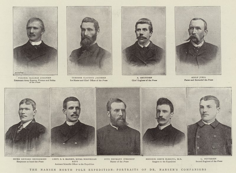 Die Nansen-Nordpol-Expedition, Porträts von Dr. Nansens Begleitern von English Photographer