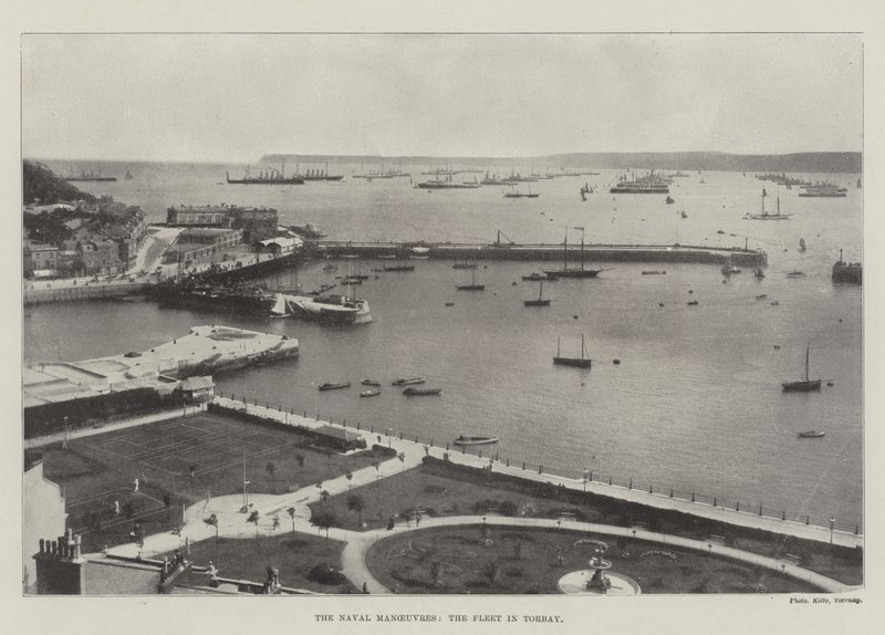 Die Marine-Manöver, die Flotte in Torbay von English Photographer