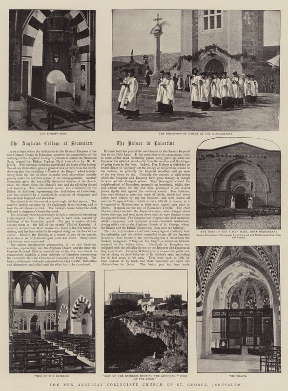 Die neue anglikanische Kollegiatkirche St. Georg, Jerusalem von English Photographer