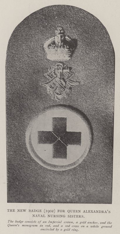 Das neue Abzeichen (1902) für die Marine-Krankenschwestern von Königin Alexandra von English Photographer