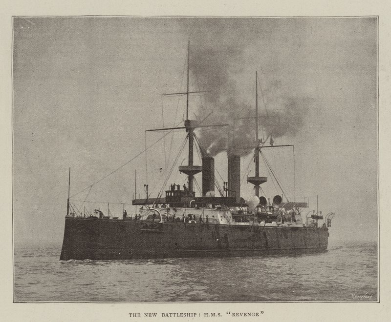 Das neue Schlachtschiff, HMS Revenge von English Photographer