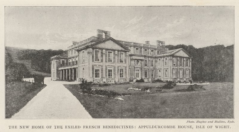 Das neue Zuhause der verbannten französischen Benediktiner, Appuldurcombe House, Isle of Wight von English Photographer