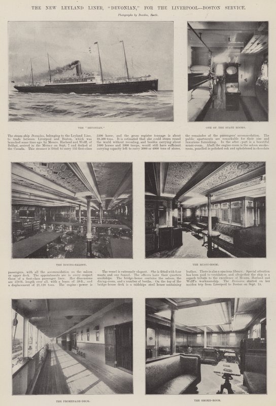 Der neue Leyland-Liner, Devonian, für den Liverpool-Boston-Dienst von English Photographer