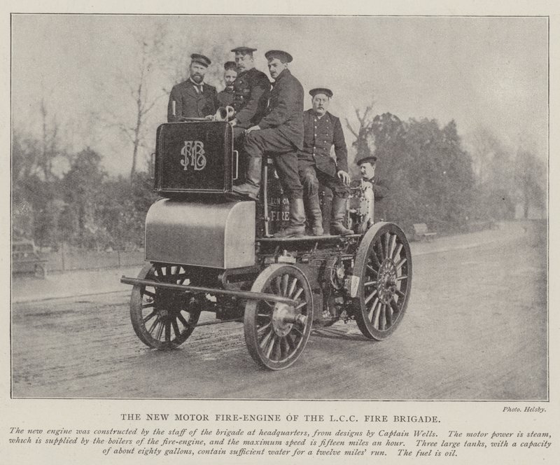 Das neue Motor-Feuerwehrauto der LCC-Feuerwehr von English Photographer