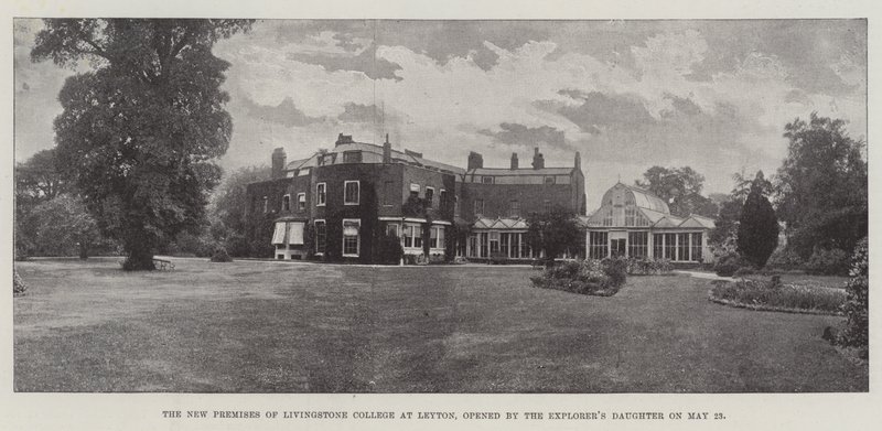 Die neuen Räumlichkeiten des Livingstone College in Leyton, eröffnet von der Tochter des Entdeckers am 23. Mai von English Photographer
