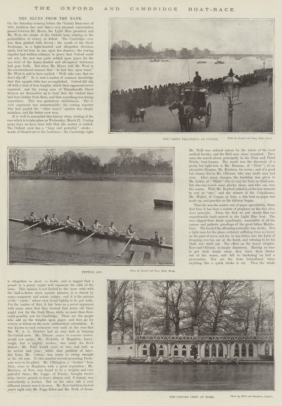 Das Oxford und Cambridge Bootsrennen von English Photographer