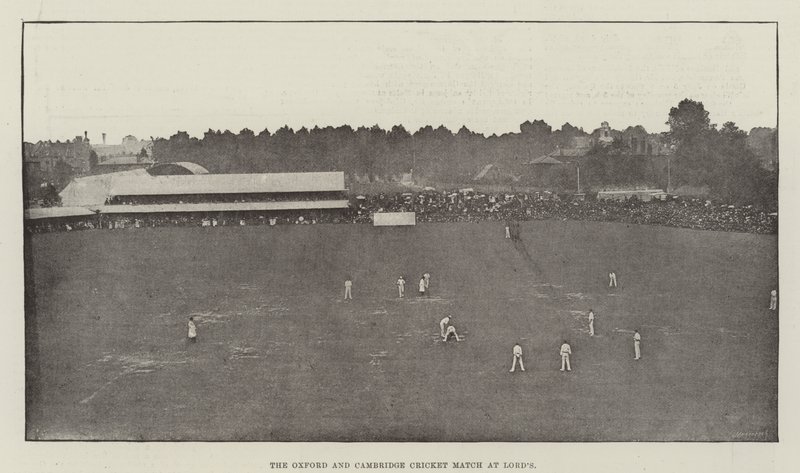 Das Cricket-Match Oxford gegen Cambridge in Lords von English Photographer