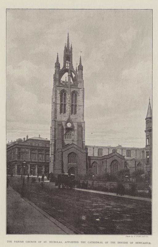 Die Pfarrkirche St. Nicholas, zur Kathedrale der Diözese Newcastle ernannt von English Photographer