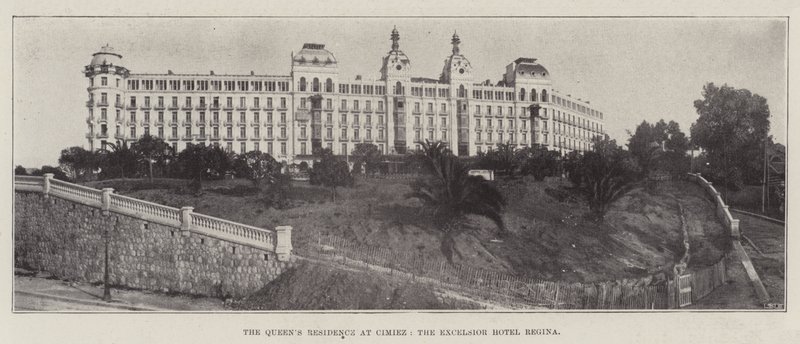Die Residenz der Königin in Cimiez, das Excelsior Hotel Regina von English Photographer